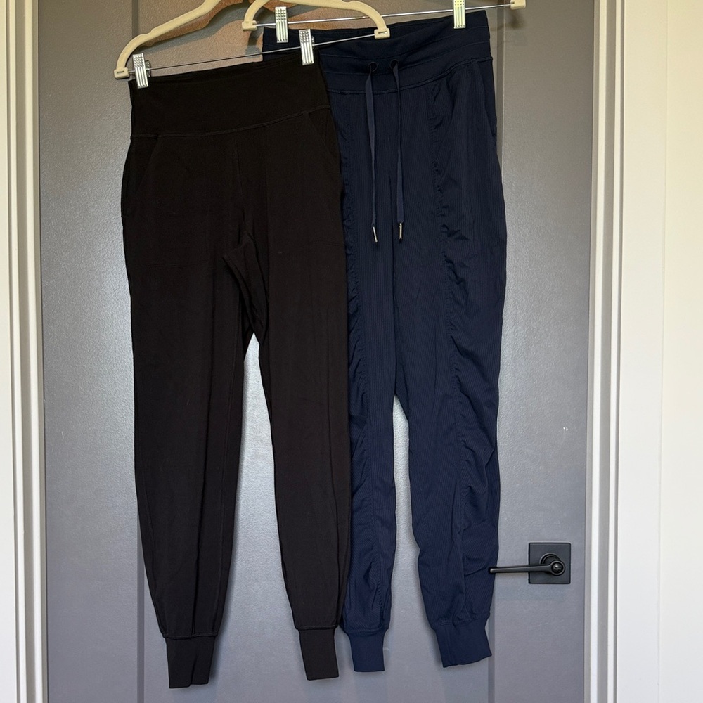 Lululemon Set Black and Navy Jogger Pants Size 4